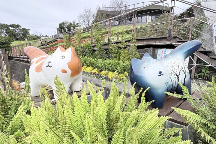 ▲可愛小貓咪公仔。　圖：臺北市政府工務局／提供