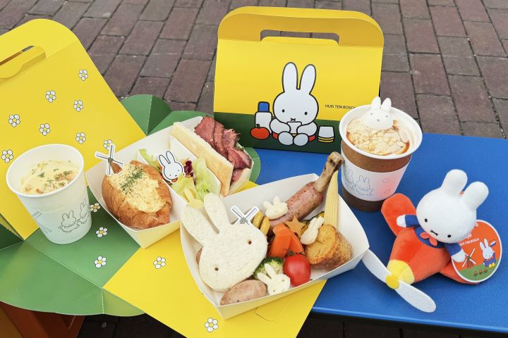 ▲假日野餐咖啡館外帶餐盒精緻可愛。　記者-何昕穎／攝影