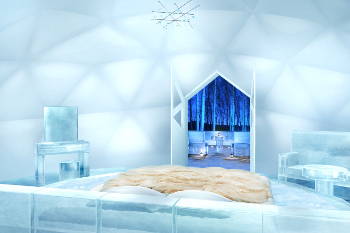  ▲由冰塊砌成的冰之酒店。　圖：星野度假村／提供