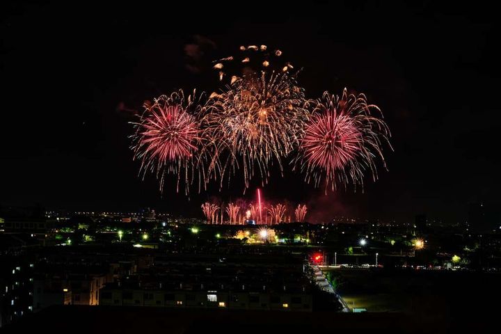 南科贊美酒店跨年煙火（歷史照片）。　圖：南科贊美酒店／提供