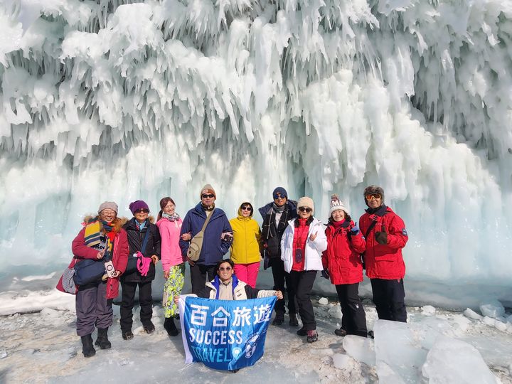 ▲如冬季造訪，可感受貝加爾湖感受結冰的震撼。　圖：百合旅行社／提供