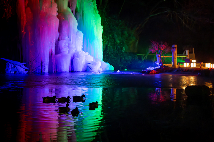 ▲露天浴場被自然景觀環繞。　圖：菱野温泉常盤館／提供
