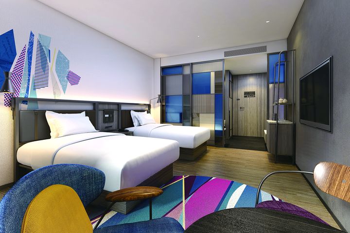 台南安平雅樂軒酒店主打年輕、時尚及價格親民定位。　圖：興富發集團／提供 