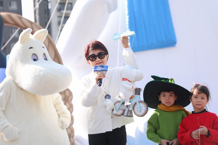 「2026中台灣元宵燈會」有全台最大60公尺「極光下的姆明谷」主燈秀，還有「姆明 moomin」小提燈。　圖：台中市政府觀光旅遊局／提供