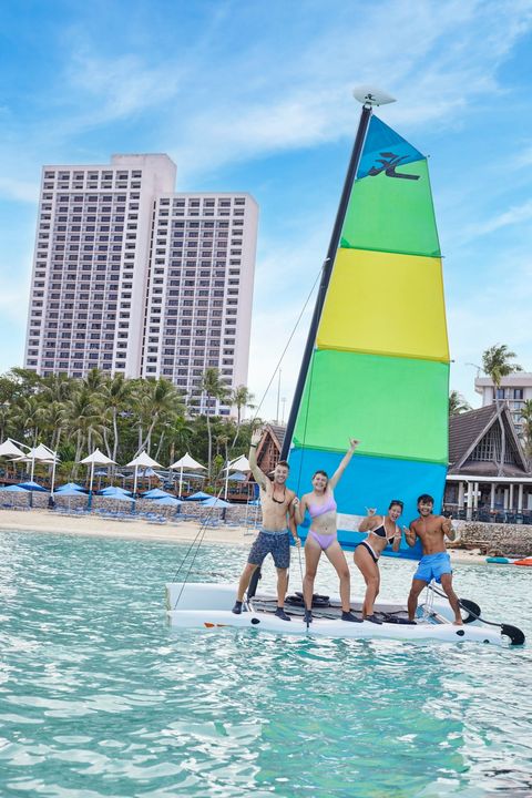 ▲PIC 太平洋島度假村有超過70種水陸活動，從早玩到晚。　圖：太平洋島國際旅行社／提供