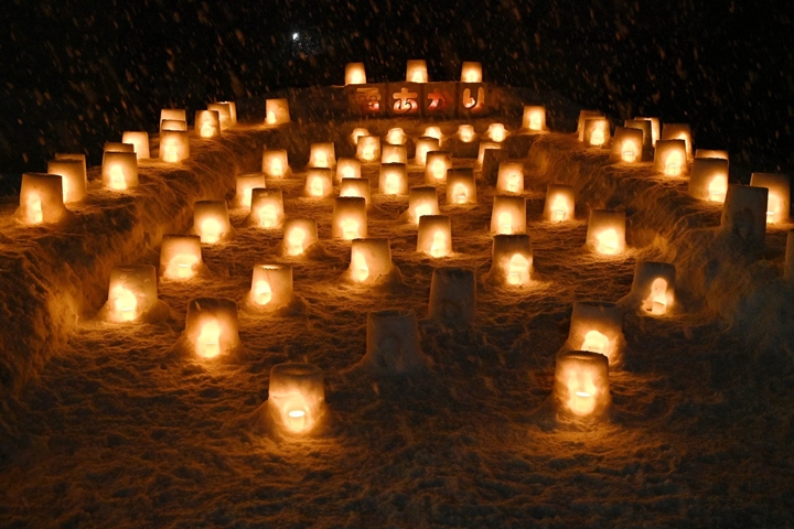 風靡日本各地的冬季限定活動「雪燈」始祖就在岩手縣西和賀町。　圖：岩手縣、西和賀町觀光協會／提供