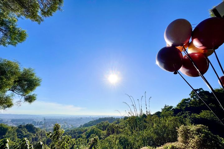 ▲9號-9-1號步道象徵熱戀的「氣球升空」。　圖：臺中市風景區管理所／提供