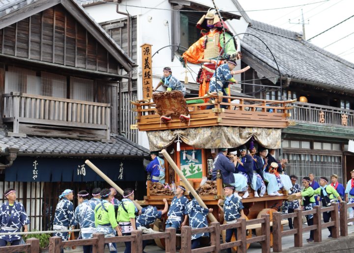 ▲「佐原大祭」的山車特色是在頂層立著高達五公尺的大人偶，已經被聯合國科教文組織登錄為無形文化財產。　圖：千葉縣／提供