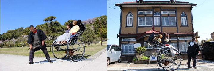  ▲搭乘人力車巡遊菊池古樸街道，感受在地文化魅力。　圖：菊池觀光協會／提供