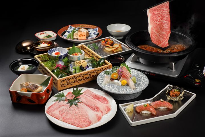 百年和牛權威「日山」台北店帶來頂級和牛饗宴的浪漫氛圍。　圖：壽喜燒割烹 日山 TAIPEI／提供