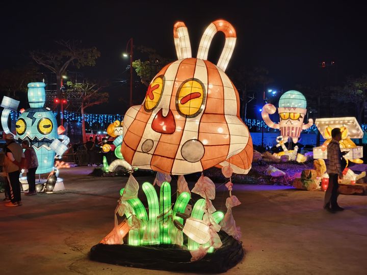 ▲「塑膠袋怪」造型太過可愛。　圖：嘉義縣政府新聞行銷處／提供