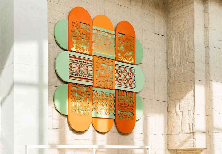 ▲公共藝術作品《織知》。　圖：台東縣政府／提供