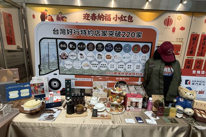 ▲台灣好行特約店家形象攤位。　圖：臺中市政府觀光旅遊局／提供