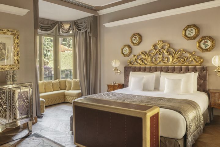 ▲可俯瞰飯店百年花園景觀的精緻套房。　圖：Heavens Portfolio／提供