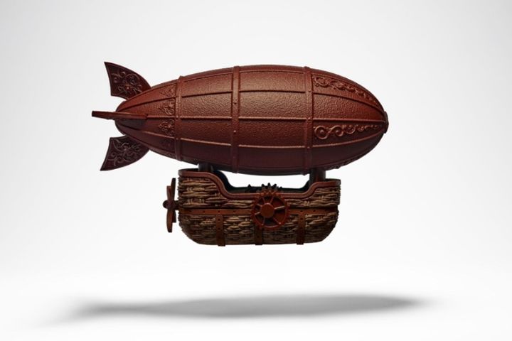 「巴黎白馬莊園」推出巧克力飛艇。　圖：Heavens Portfolio／提供