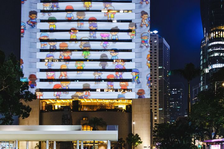 ▲旅發局與「巴塞爾藝術展」香港展會將數碼藝術體驗延伸至場外，推出 「Digital Art @Central」帶動社區投入藝術氛圍。　圖：香港旅遊發展局／提供