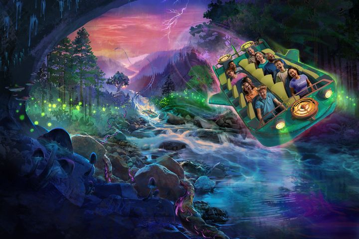 ▲田納西州鄉村音樂主題樂園 Dollywood 全新設施 NightFlight Expedition 適合全家同遊。　圖：Dollywood Company／提供