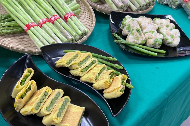 蘆筍及相關料理介紹。　圖：台南市政府／提供