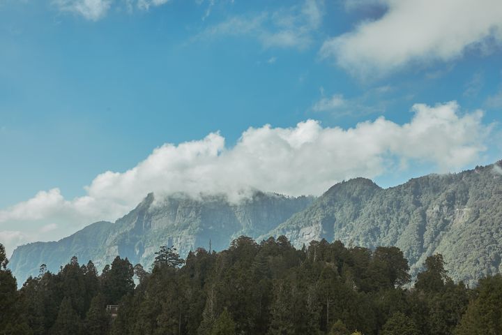 阿里山賓館2026春夏重磅推出「高山之巔－頂級套房」，坐擁鄒族大塔山、群峰連綿的雄偉景色。　圖：阿里山賓館／提供