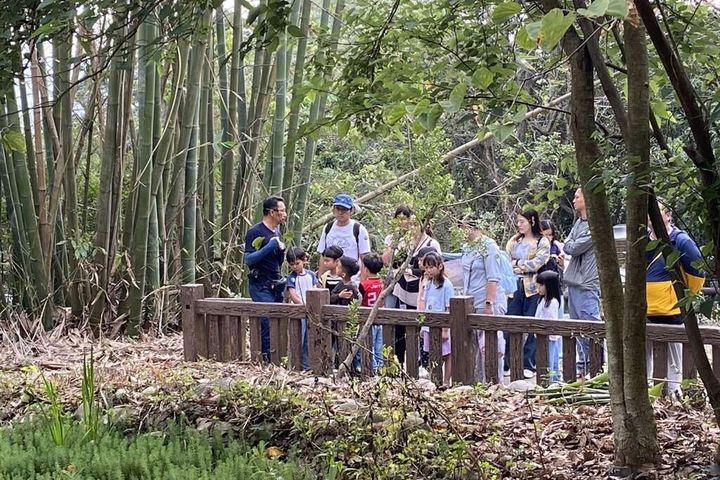 ▲螢火蟲復育區棲地解說。　圖：臺中市政府觀光旅遊局／提供