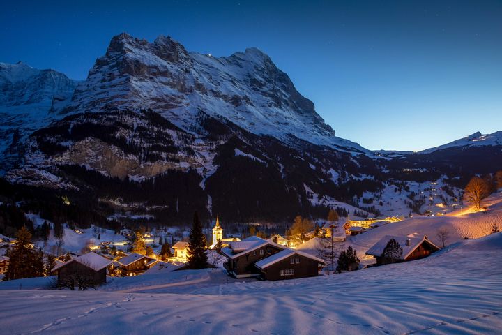 ▲格林德瓦小鎮冬日雪景。　圖：格林德瓦旅遊局／提供