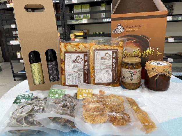 ▲大坑休閒農場特產。　圖：臺南市政府觀光旅遊局／提供