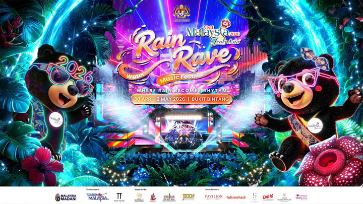 ▲第一屆「Rain Rave Water Music Festival 2026」將在04/30-05/02熱鬧登場。　圖：馬來西亞觀光局／提供