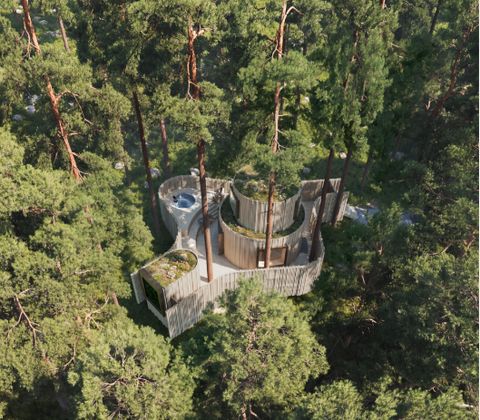 ▲樹屋酒店。　圖：Treehotel（Naden-Lind）／提供