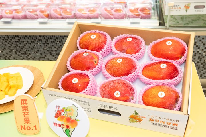 ▲夏季期間限定的「龍蝦芒果」精品禮盒，即日起限量開賣。　圖：屏東縣政府／提供
