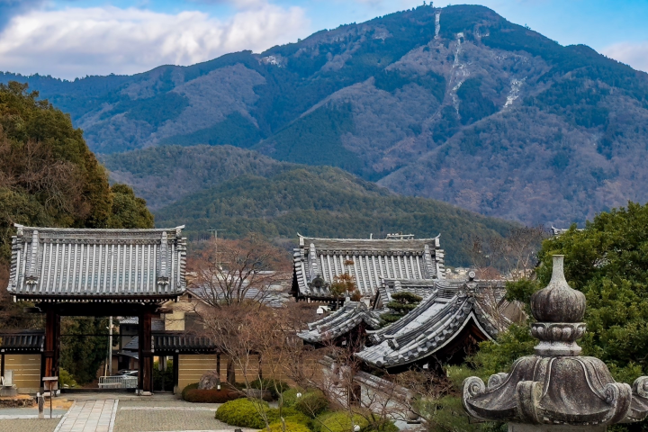 位於京都洛北的總本山「妙滿寺」背倚壯麗群山，環境清幽寧靜。　圖：Photo AC／來源
