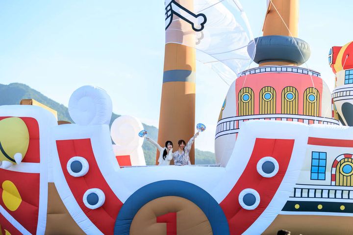 ▲登上「千陽號」，邊感受《航海王》的冒險氣氛，邊遠眺「淡江大橋」美景！　圖：新北市政府觀光旅遊局／提供