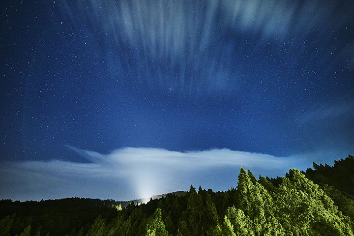 阿里山小笠原觀星，無光害視野遼闊、無遮蔽視野。　圖：阿里山賓館／提供