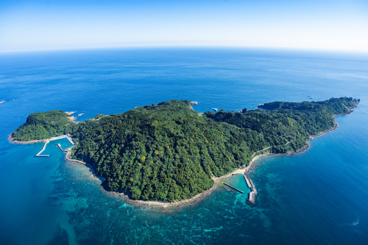 「大島」是位於宮崎縣日南市外海的一座無人島。　圖：宮崎縣日南市／提供