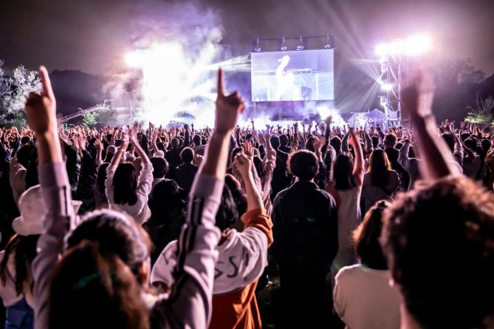 ▲現場音樂表演《通底縁劇・通底音劇「super folklore」》。　圖：Nakamura Osamu／攝影。