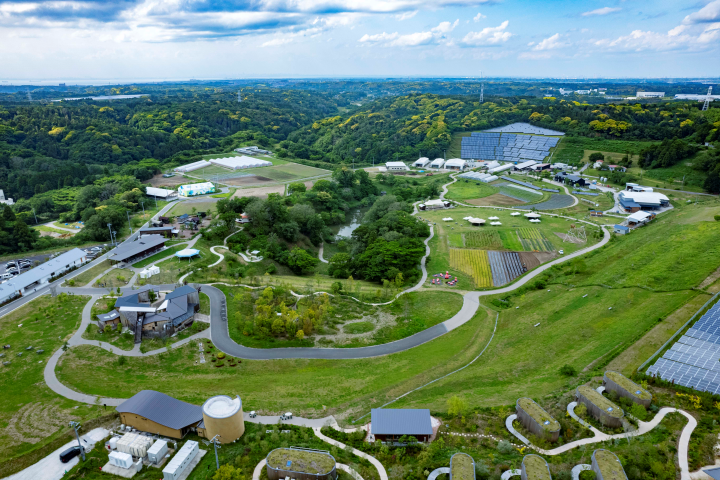 會場之一的木更津市「KURKKU FIELDS」於2019年開幕，是結合農業、美食、藝術、住宿的體驗型農場公園。　圖：向日遊／提供