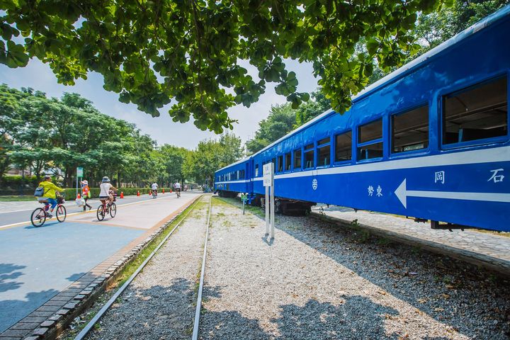 東豐自行車綠廊周邊豐富的鐵道文化。　圖：臺中市政府觀光旅遊局／提供 