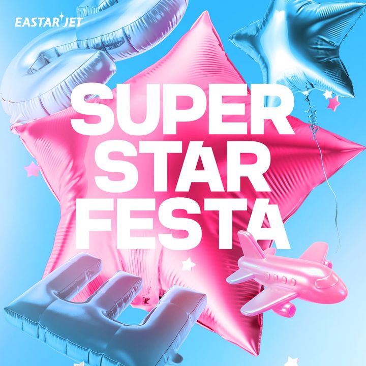 ▲年度最大促銷活動「Super Star Festa」，將於07/13 09:00-07/19 23:00限時開放搶購。　圖：易斯達航空／提供