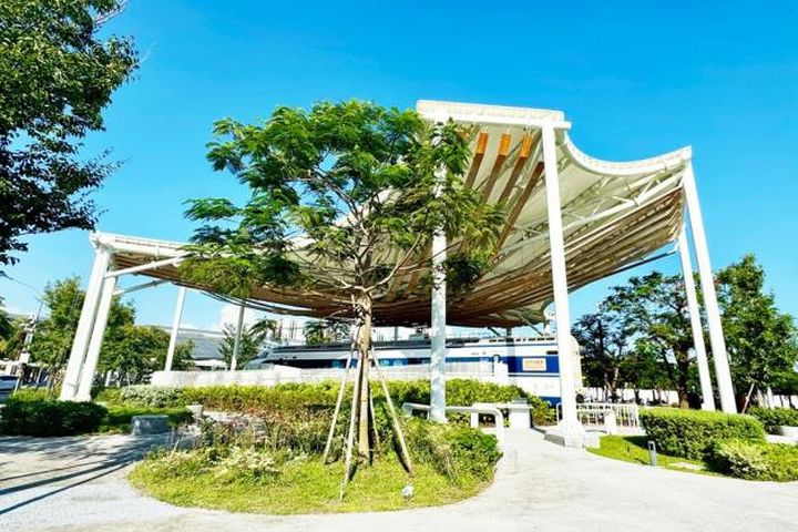 ▲花魁車地景公園。 圖:台南市政府觀光旅遊局/提供