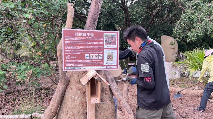 ▲架設「生態小屋」。　圖：台南市政府觀光旅遊局／提供