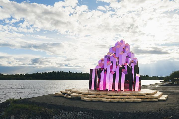 ▲北極圈內的紫水晶桑拿房既時髦又療癒。　圖：Visit Sweden／提供
