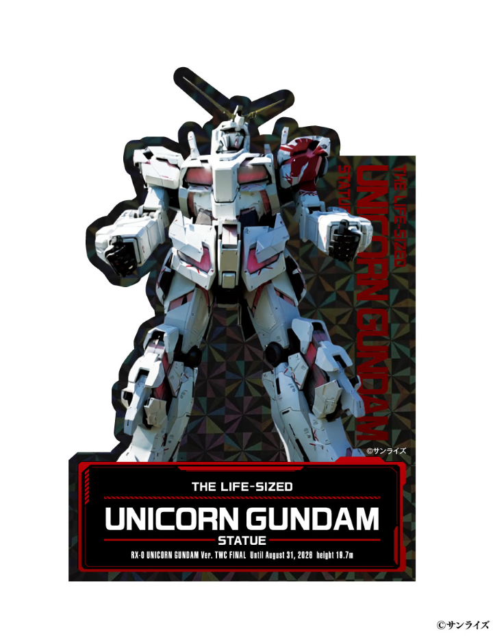▲「RX-0 獨角獸鋼彈 Ver. TWC FINAL」限定塗裝貼紙。Ⓒ サンライズ　圖：Bandai Namco Filmworks／提供