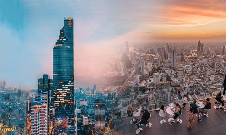 ▲曼谷王權Mahanakhon SkyWalk觀景台於Klook活動期間享8折優惠。　圖：Klook／提供