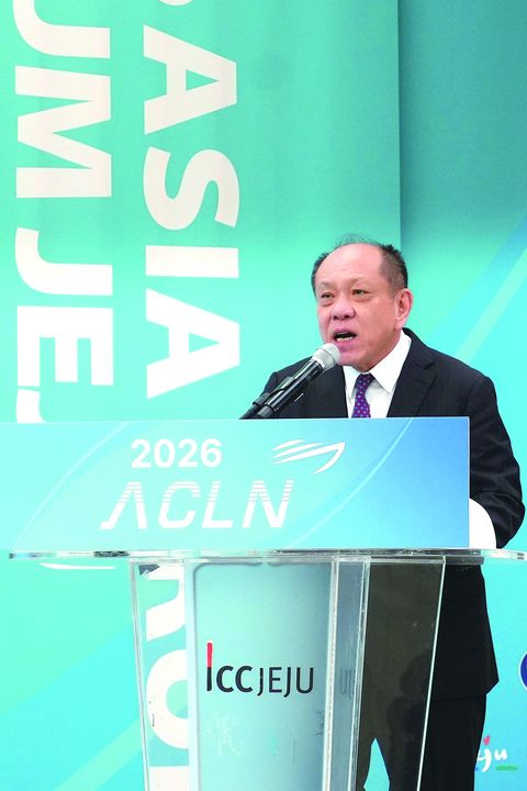 ▲台灣國際郵輪協會榮譽理事長吳勛豐。　記者-歐彥君／攝