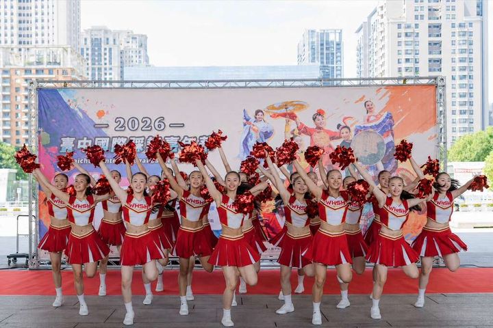 ▲記者會上文化高中帶來熱力四射的青春舞蹈。　圖：臺中市政府觀光旅遊局／提供。