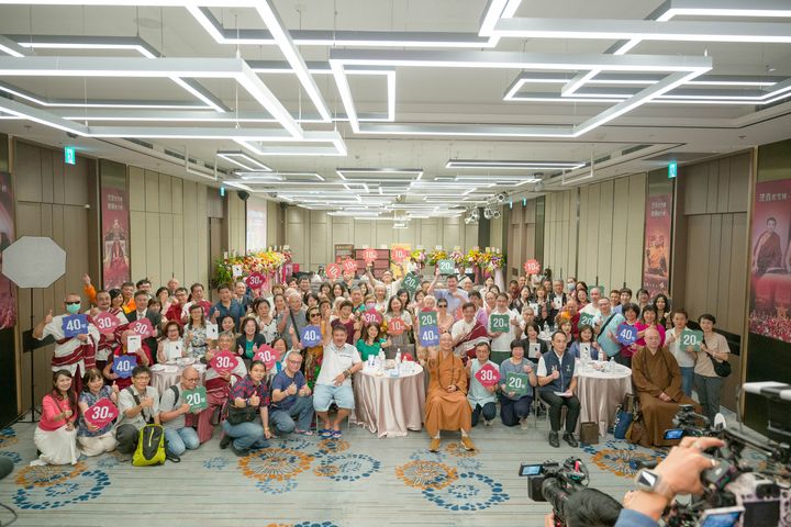 秋竹法王在台灣弘法近40年，期間座下弟子無數，08/31特別到場一睹法王風采。　圖：寧瑪巴白玉塔唐佛學會／提供