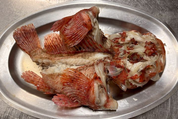 「石狗公」肉質細緻鮮甜、富有彈性，簡單清蒸即可品嚐天然海味。　圖：新北市政府漁業及漁港事業管理處／提供