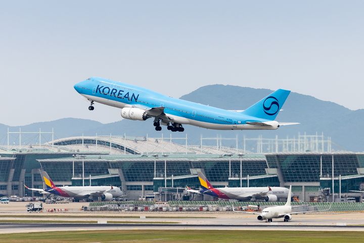 大韓航空波音 747-8i 客機。　圖：大韓航空／提供