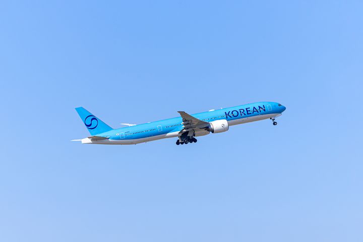 ▲大韓航空波音 777-300ER 客機。　圖：大韓航空／提供