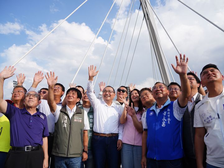 ▲「長福橋」帶來三峽河水岸新風貌。　圖：新北市政府水利局／提供
