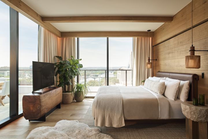 ▲德州「奧斯汀」全新「1 Hotel Austin」以自然材質與現代設計打造舒適雅緻住宿空間。　圖：美國國家旅遊局／來源